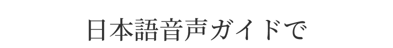 日本語音声ガイドで