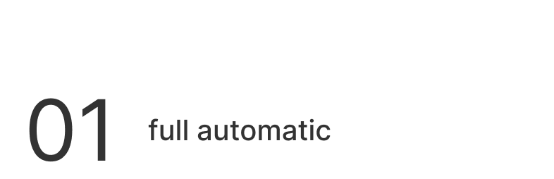 01 full automatic